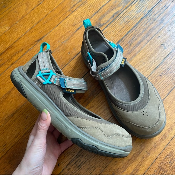 Teva Sz 8 Terra-Float Comfort Waterproof Shoes Sneakers Chocolate Chip - Picture 3 of 7